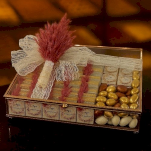 Cam sandık kutuda Kız isteme Çikolatası